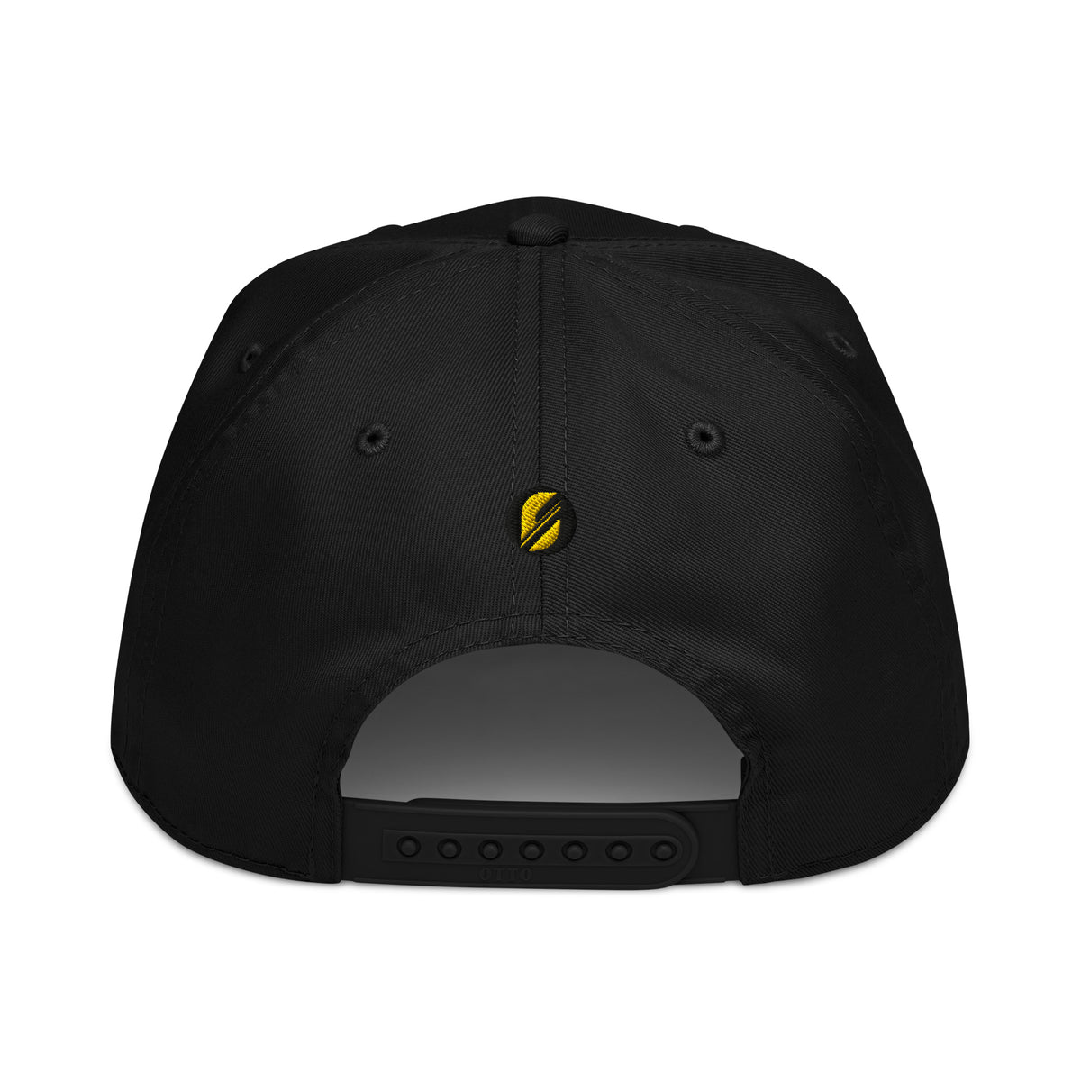 Adinkra // Humility Two-Tone Cap in Oji Black — back view — SunBorn