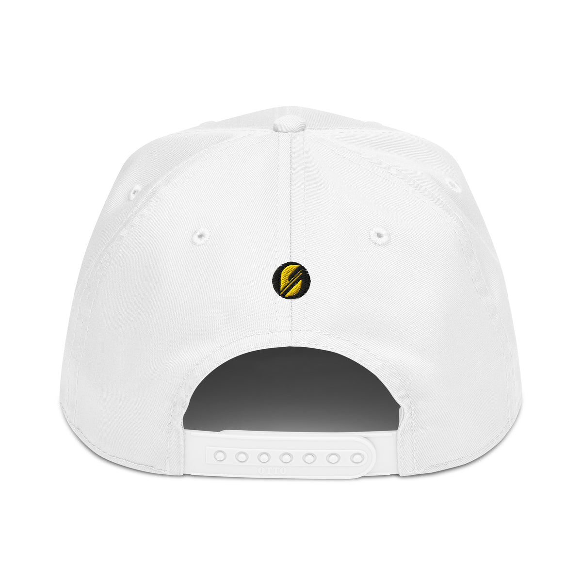 Adinkra // Humility Two-Tone Cap in Ocha White — back view — SunBorn