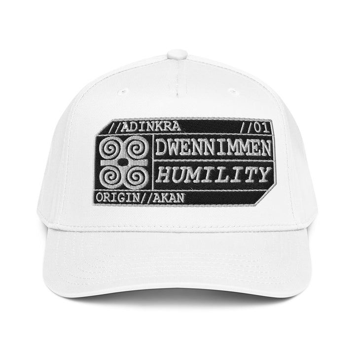 Adinkra // Humility Two-Tone Cap in Ocha White — front view — SunBorn