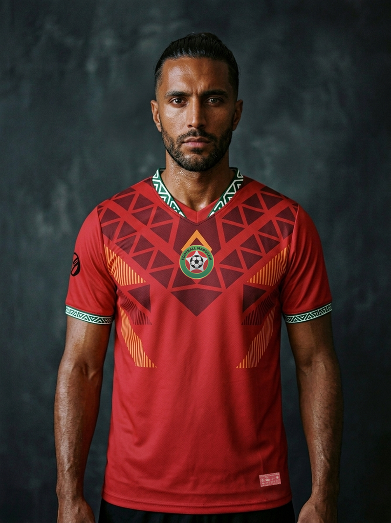 Morocco '26 Atlas Protocol Jersey — Atlas Lions World Cup 2026 kit by SunBorn — image 1