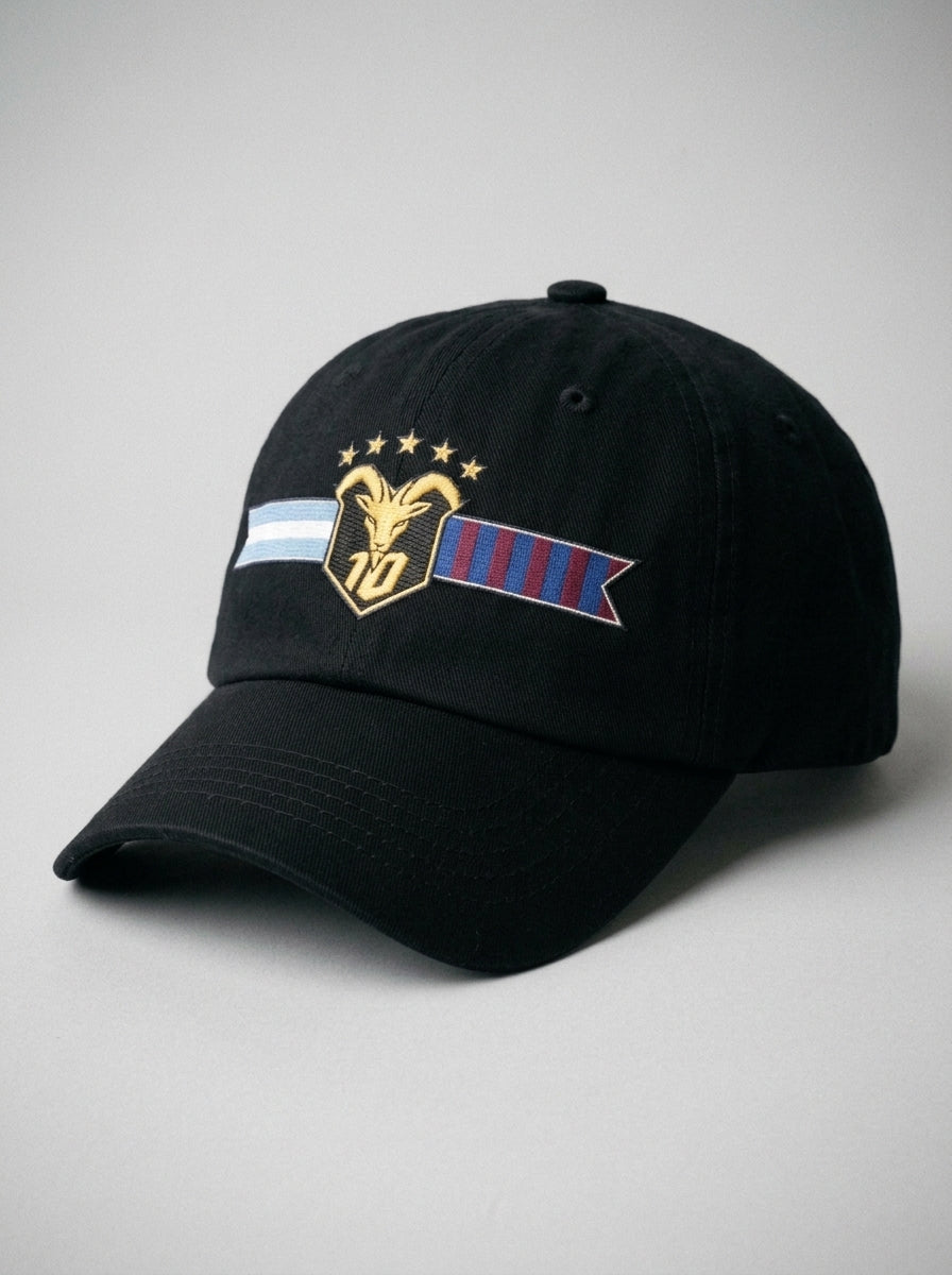 GOAT Fusión dad hat in Oji Black — three-quarter right profile