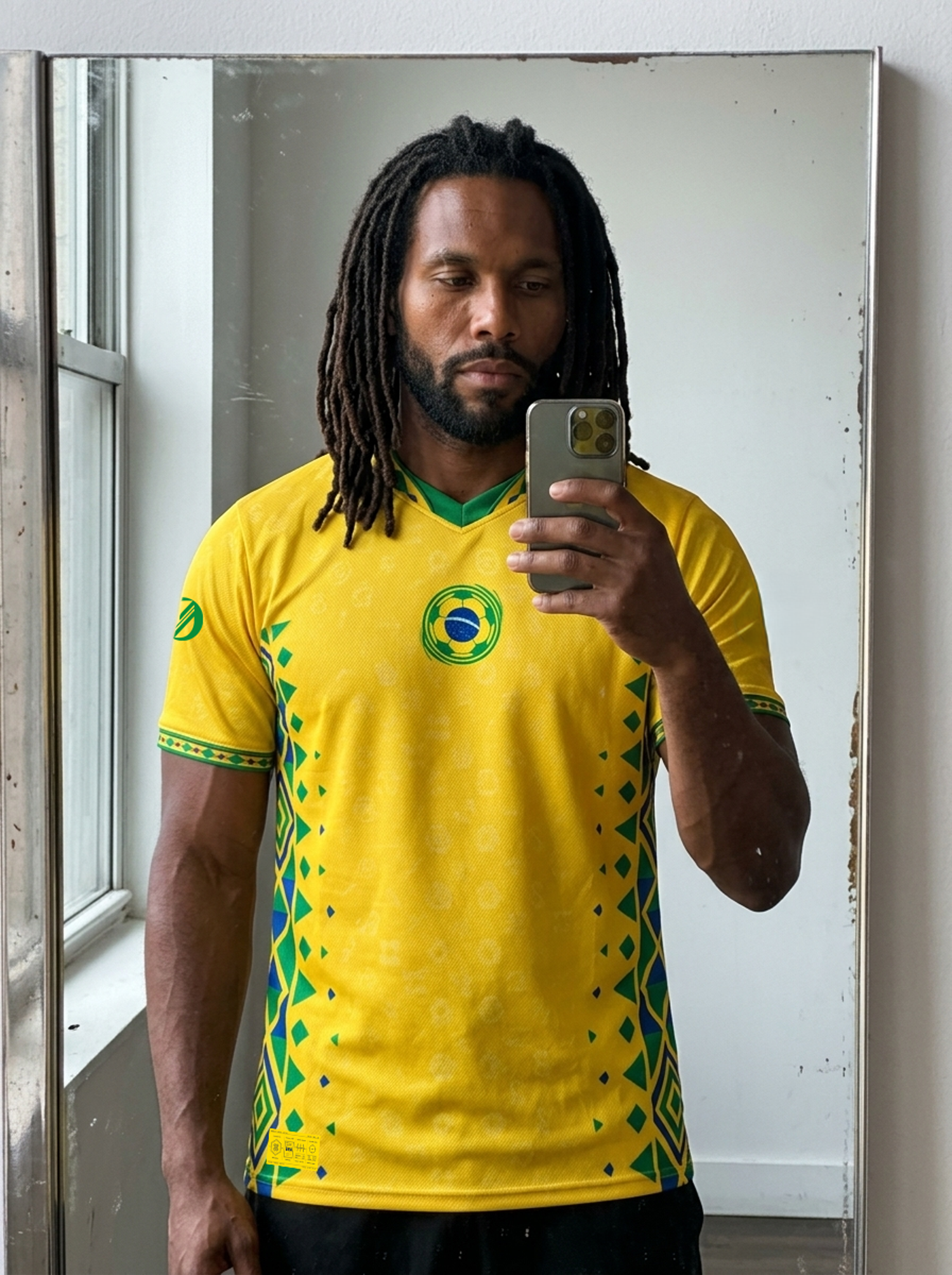 Brasil '26 Jogo Vivo Jersey — Afro-Brasilian source code World Cup 2026 kit by SunBorn — image 4