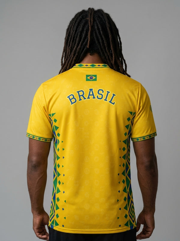 Brasil '26 Jogo Vivo Jersey — Afro-Brasilian source code World Cup 2026 kit by SunBorn — image 2