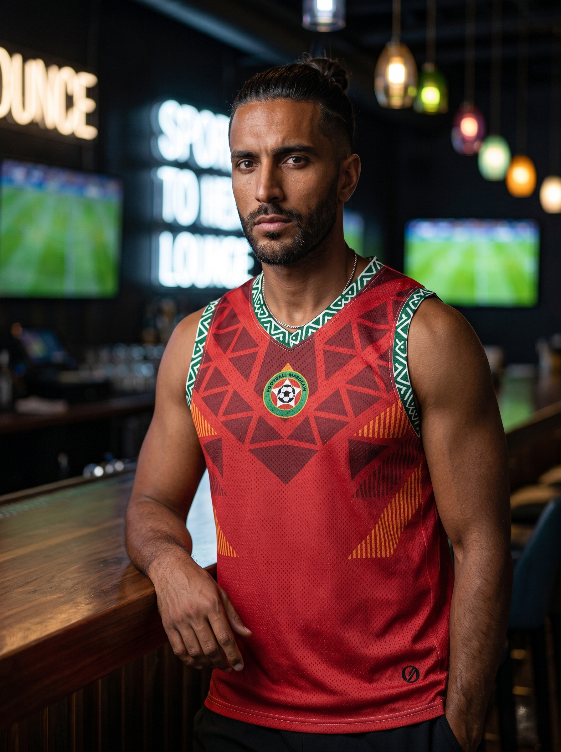 Morocco '26 Atlas Protocol AeroTank — heavyweight tricot World Cup 2026 performance tank by SunBorn — image 6