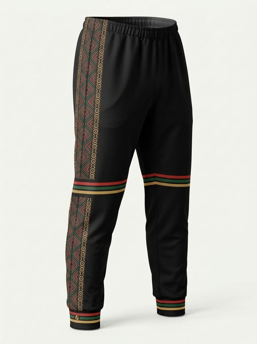 N'Donso™ Women's Joggers in Uhie Red, ghost-mannequin three-quarter left