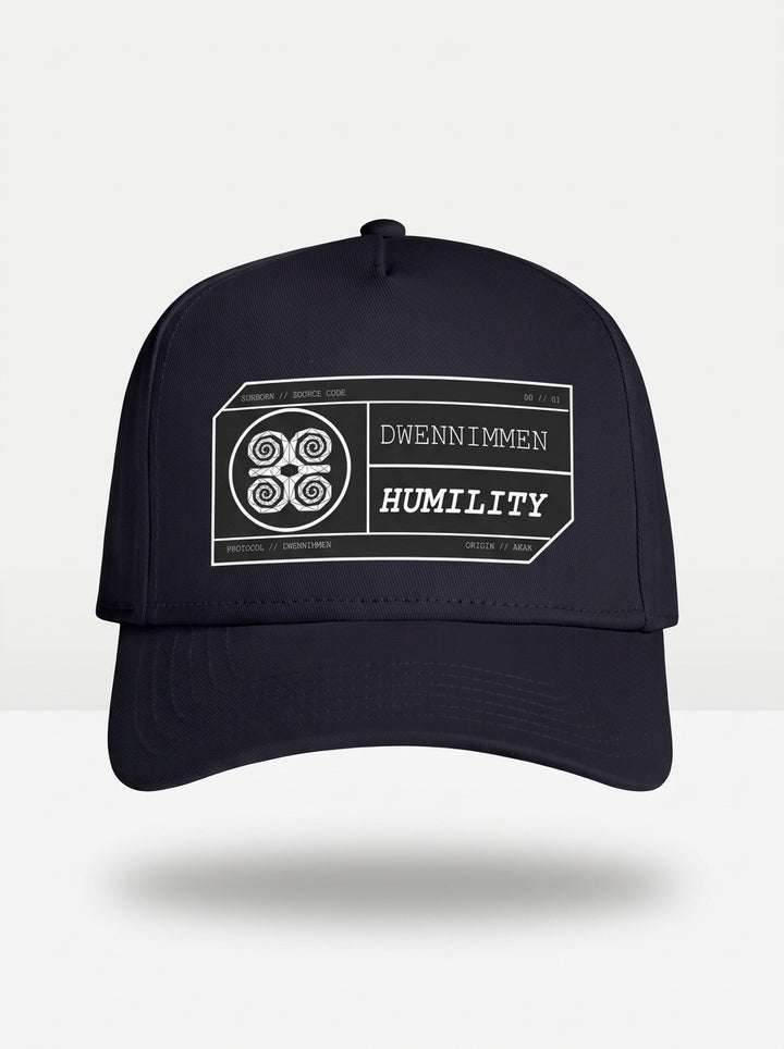 Adinkra // Humility Cap in Anụnụ Blue — front view — SunBorn