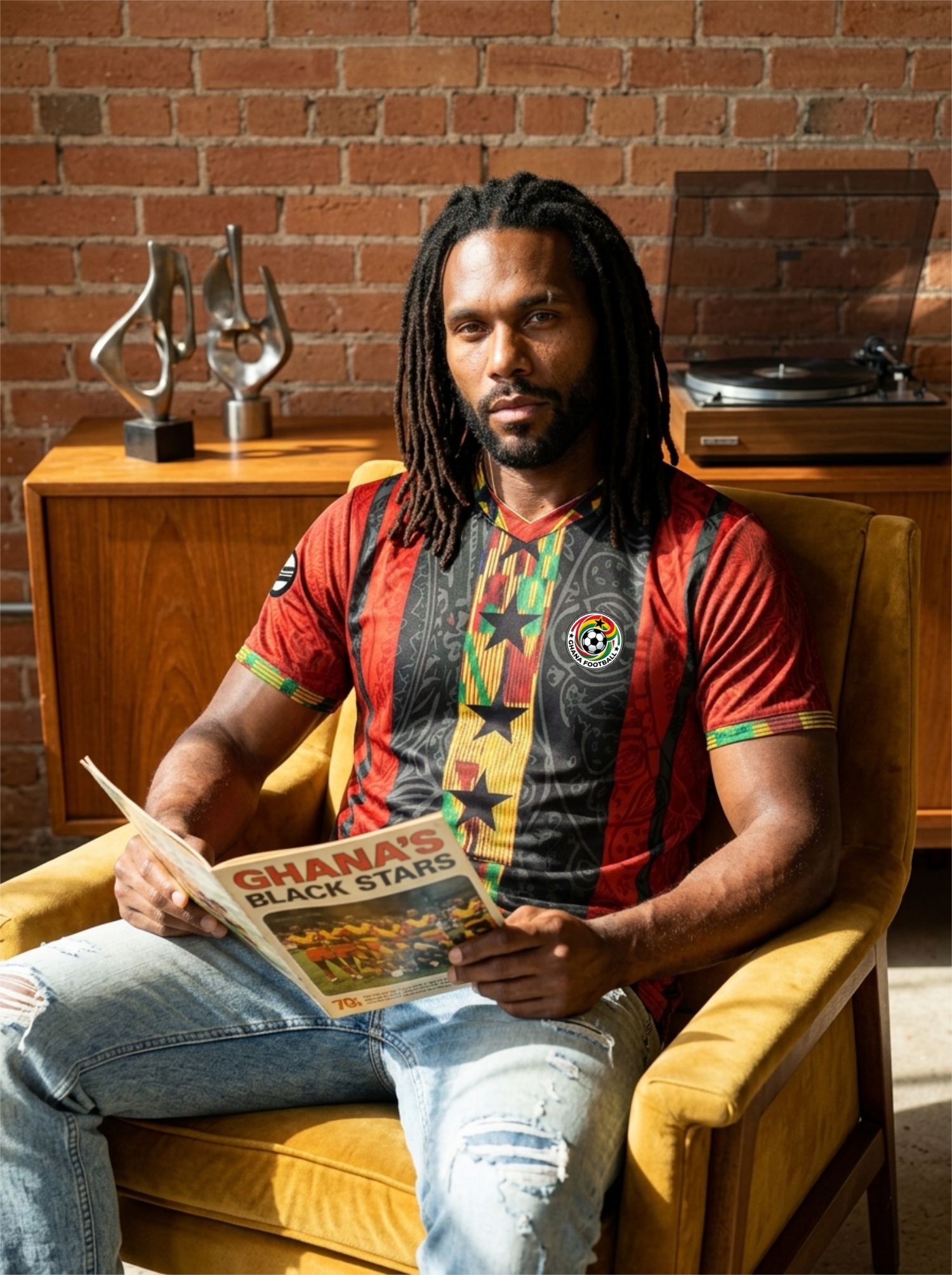 Ghana '26 Kente Protocol Jersey — Black Stars World Cup 2026 heritage kit by SunBorn — image 6