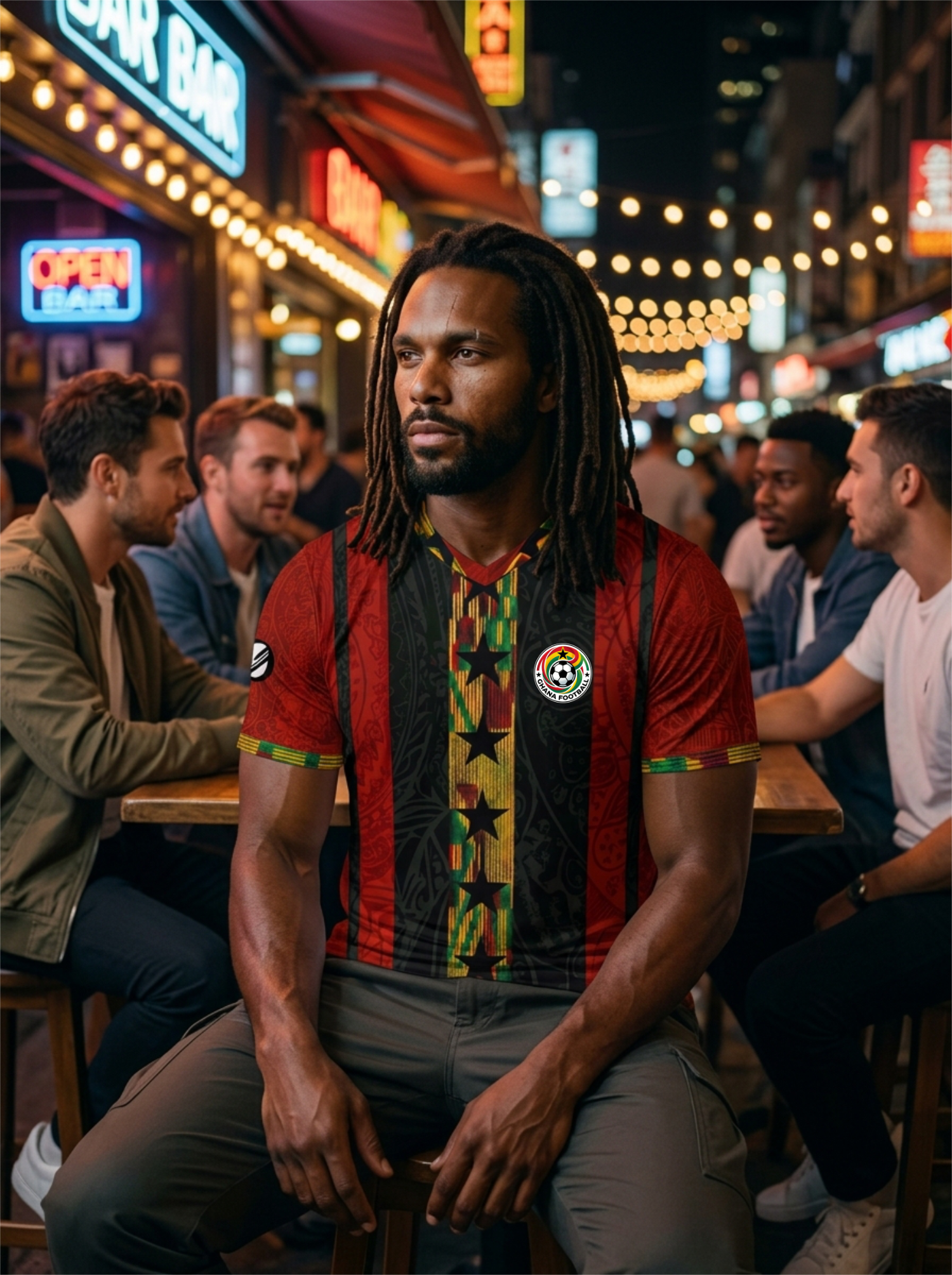 Ghana '26 Kente Protocol Jersey — Black Stars World Cup 2026 heritage kit by SunBorn — image 5