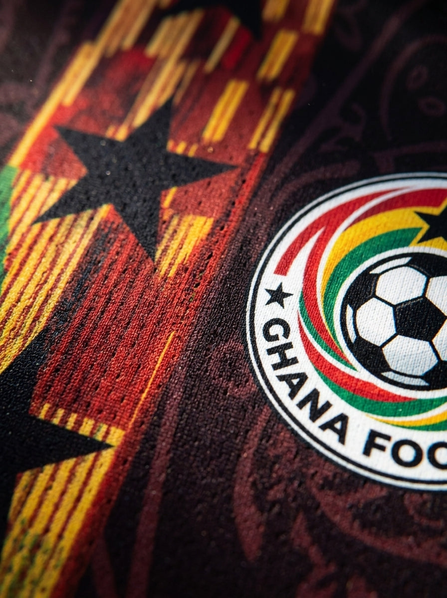 Ghana '26 Kente Protocol Jersey — Black Stars World Cup 2026 heritage kit by SunBorn — image 3