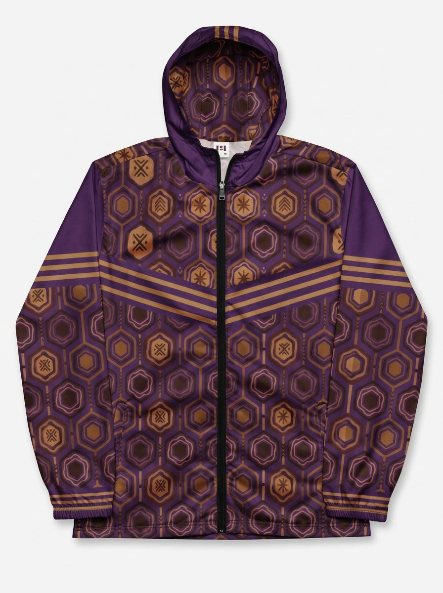 AnanseNova™ // Men's Windbreaker (Ugo Purple)