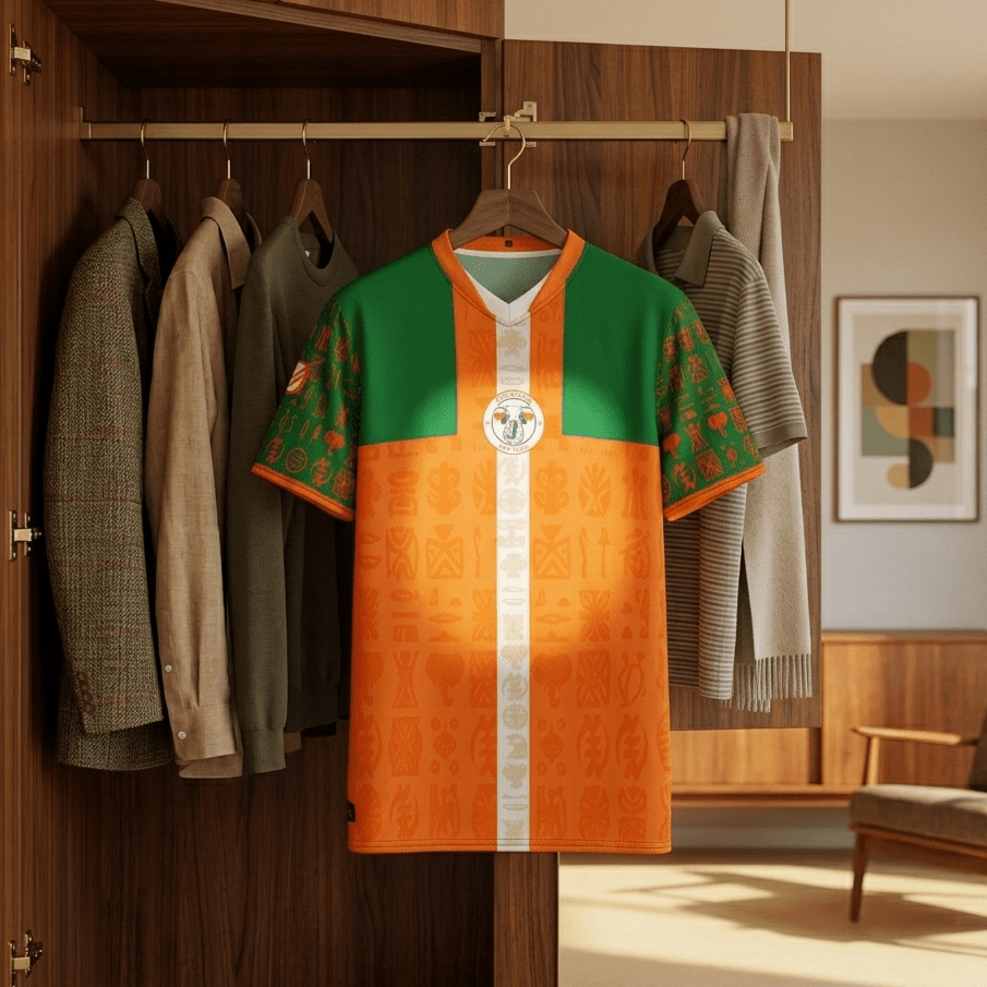 Côte d'Ivoire '26 // Jersey | World Cup 2026 Afrofuturist soccer kit | image 6 | SunBorn