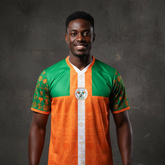 Côte d'Ivoire '26 // Jersey | World Cup 2026 Afrofuturist soccer kit | image 1 | SunBorn