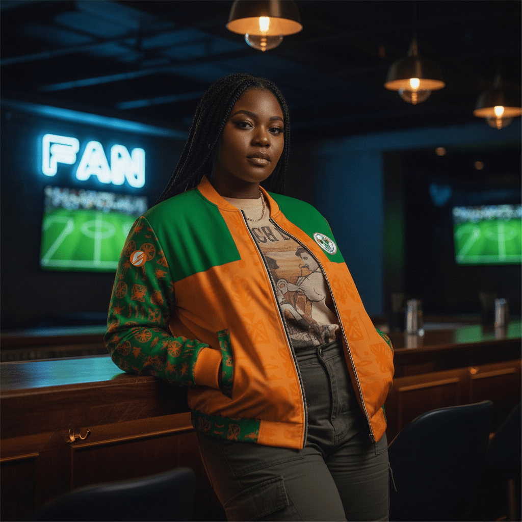 Côte d'Ivoire '26 // Jacket | World Cup 2026 Afrofuturist soccer kit | image 4 | SunBorn