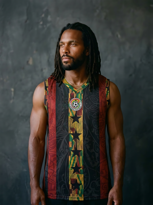 Ghana '26 // AeroTank™ | World Cup 2026 Afrofuturist soccer kit | image 1 | SunBorn