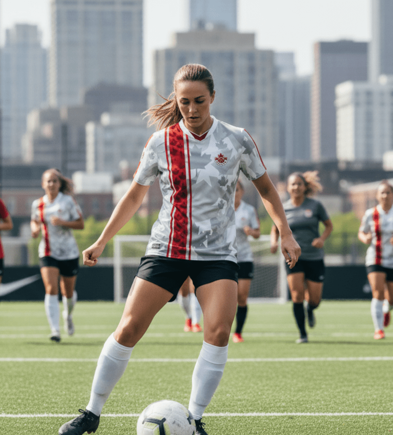 Canada '26 // Jersey | World Cup 2026 Afrofuturist soccer kit | image 3 | SunBorn