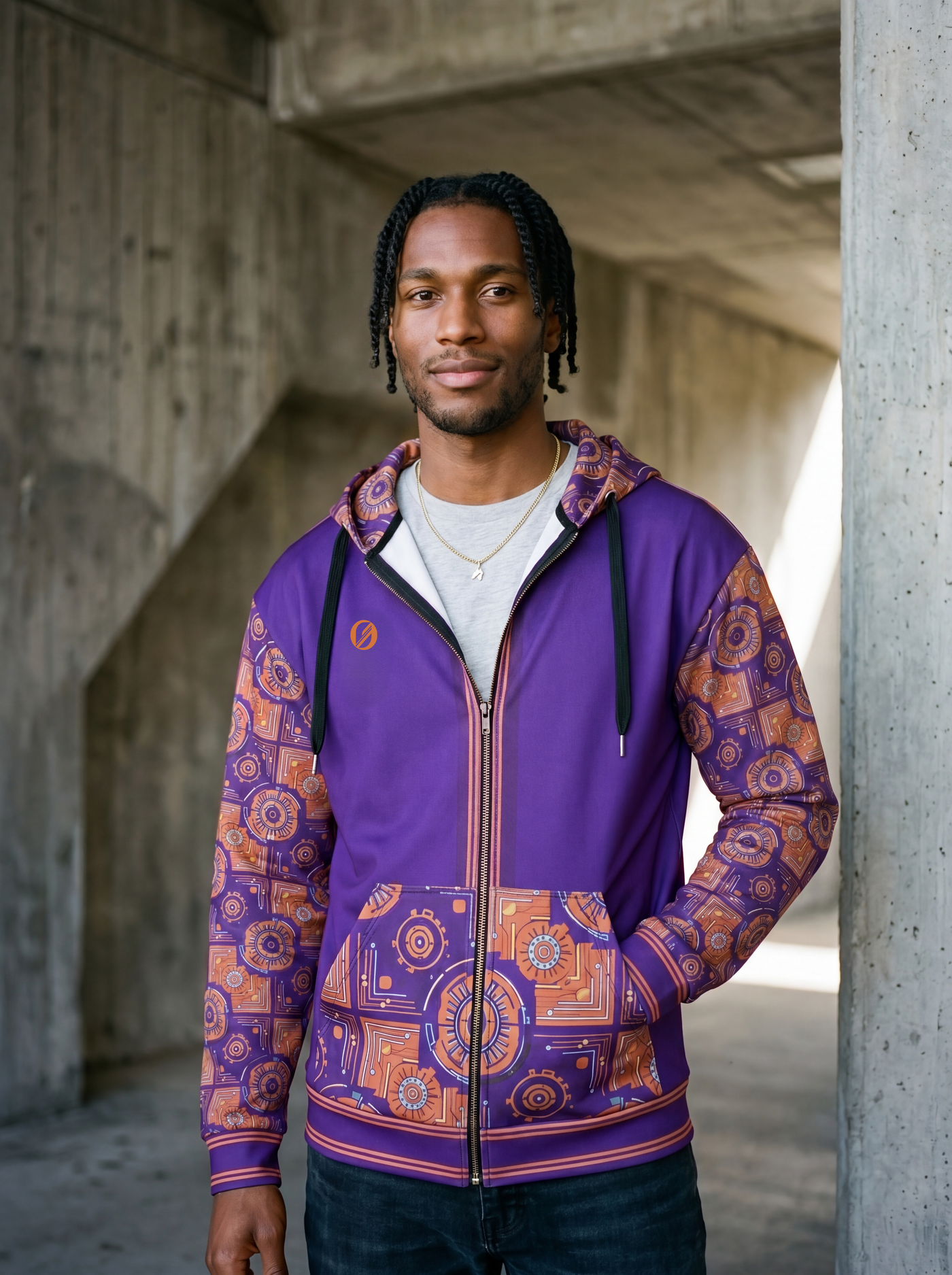 Sankofa Kinetic Engine Zip Hoodie