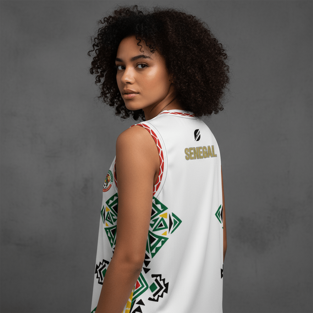 Senegal '26 // Championship Aero-Tank™ | World Cup 2026 Afrofuturist soccer kit | image 3 | SunBorn