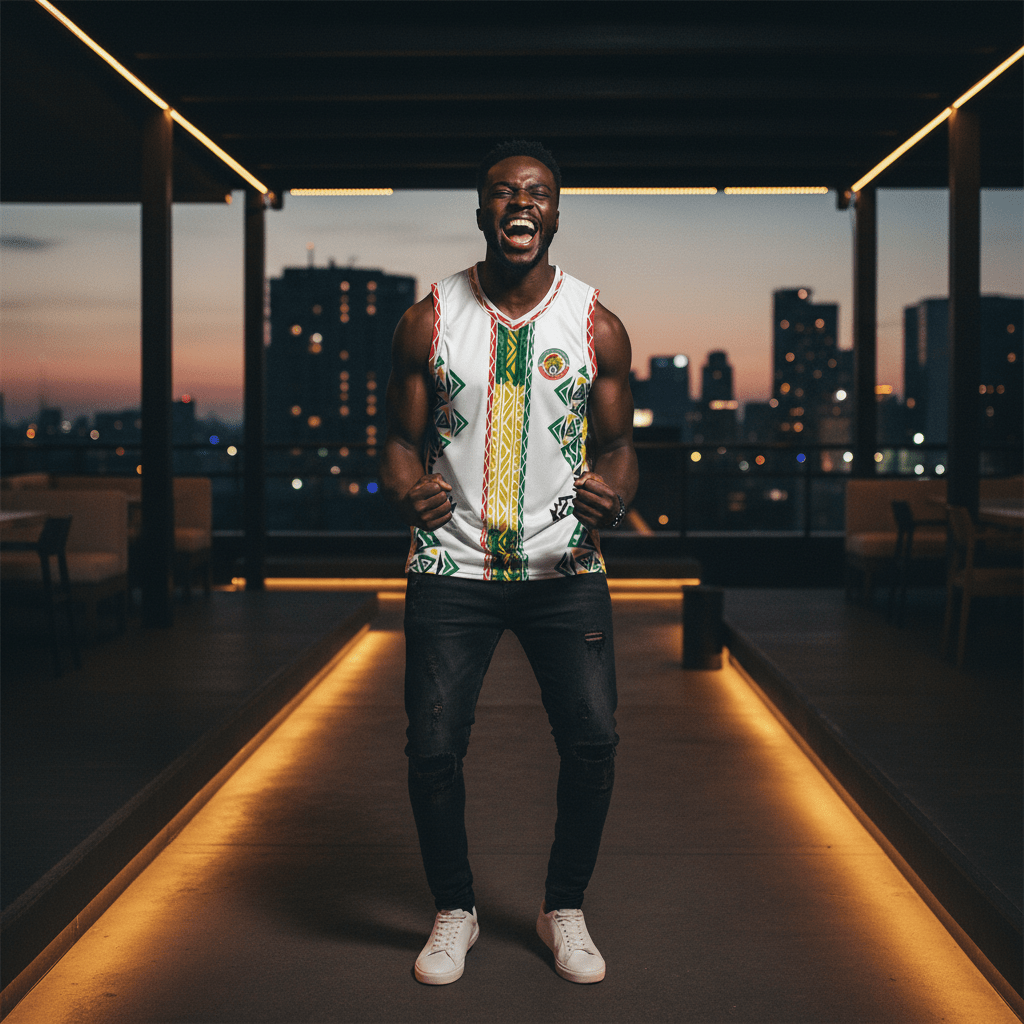 Senegal '26 // Championship Aero-Tank™ | World Cup 2026 Afrofuturist soccer kit | image 6 | SunBorn