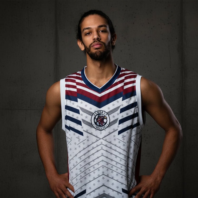 USA '26 // Aero-Tank™ | World Cup 2026 Afrofuturist soccer kit | image 1 | SunBorn
