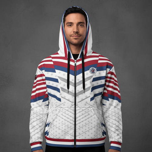 USA '26 // Hoodie | World Cup 2026 Afrofuturist soccer kit | image 1 | SunBorn