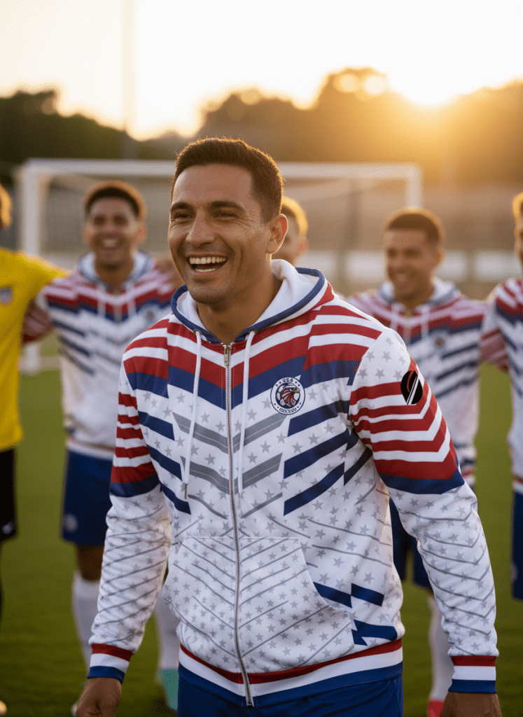 USA '26 // Hoodie | World Cup 2026 Afrofuturist soccer kit | image 4 | SunBorn