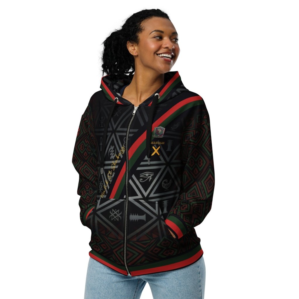 BHM '26 X Protocol zip hoodie — Pan-African self-determination heritage piece with tricolor detail — image 1 — SunBorn