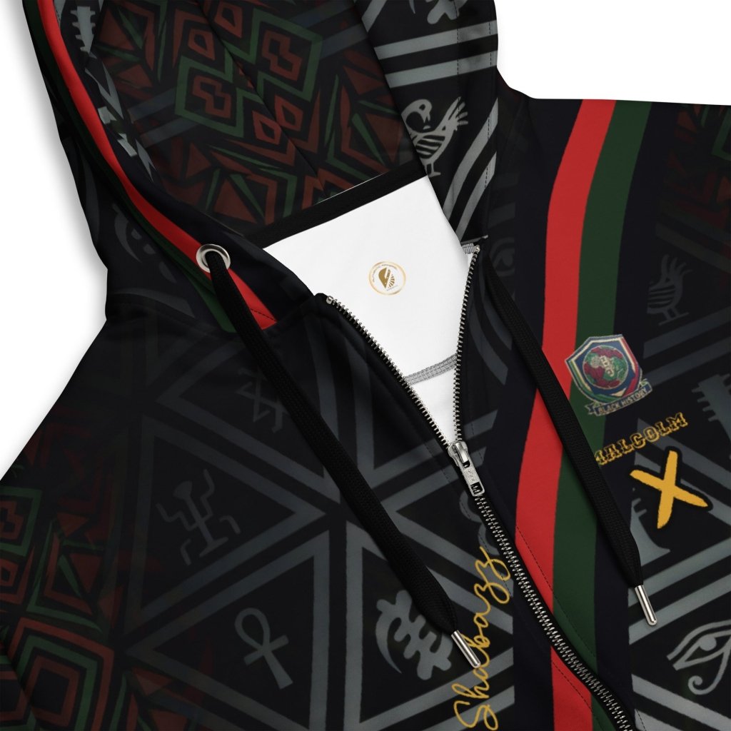 BHM '26 X Protocol zip hoodie — Pan-African self-determination heritage piece with tricolor detail — image 5 — SunBorn