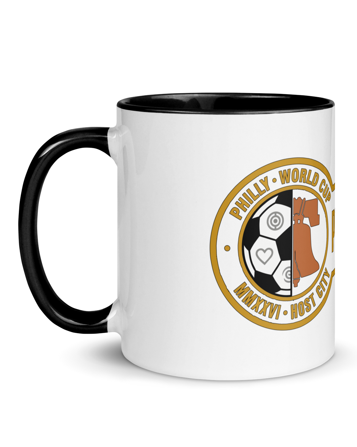 Liberty Protocol Philly '26 Mug — White Ceramic with Black interior, 11oz